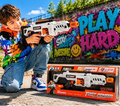 Automatic Electric Foam Gun - სათამაშო ავტომატური თოფი ქაფის ტყვიებით