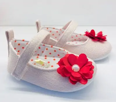 Papulin Baby Shoes 0-12 Months 1198 ჩვილის ფეხსაცმელი PINK