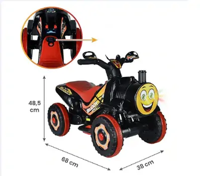 UJ Toys Buddy Black - საბავშვო კვადროციკლი