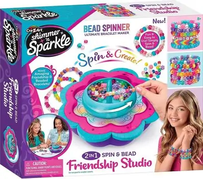 Cra-Z-Art 2 In 1 Spin & Bead Friendship Studio აქსესუარების გასაკეთებელი ნაკრები