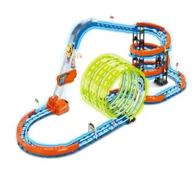 Glow Flip Track Set With Three 360° Loops - სათამაშო სამ მარყუჟიანი ტრასა, 5 image