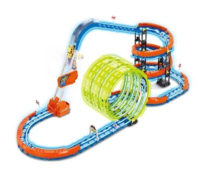 Glow Flip Track Set With Three 360° Loops - სათამაშო სამ მარყუჟიანი ტრასა, 3 image