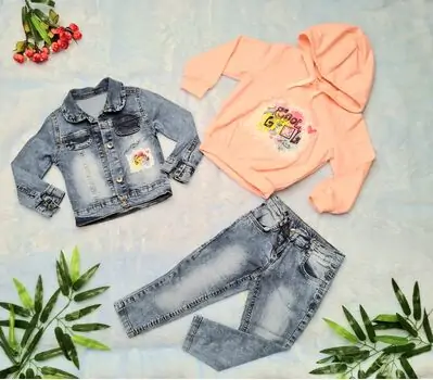 Cool Girl Peach 2252 საბავშვო ტანსაცმლის ნაკრები