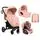 KikkaBoo Madrid 4in1 Pink Melange საბავშვო ეტლის კომპლექტი, 2 image