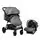 Cangaroo Sindy Grey 2in1 საბავშვო ეტლის კომპლექტი