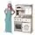 Moni Toys Wooden Play kitchen 7253 საბავშვო ხის სათამაშო სამზარეულო, 7 image