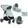 KikkaBoo UGO Light Mint Melange 4in1 საბავშვო ეტლის კომპლექტი