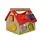 Wooden educational house with animals Moni Toys-ის ხის განსავითარებელი სათამაშო სახლი 2044 Wooden