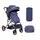 KikkaBoo Tiara 3in1 Dark Blue ახალშობილის ეტლის კომპლექტი, 2 image