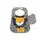 KikkaBoo EVA terry bib with crumb catcher set 3pcs. Lion-Rhino-Elephant საბავშვო წინსაფარი, 2 image
