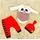 Hello Panda, Red, 3in1ახალშობილის ტანსაცმლის ნაკრები MİNİWORLD 15445, ზომა: 3-6 თვე