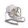Cangaroo Lulu Grey მექანიკური შეზლონგი