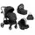 KikkaBoo Gianni Black 4in1 საბავშვო ეტლის კომპლექტი
