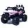 Rechargeable Jeep Pink - ელექტრო მანქანა კაუჩუკის საბურავებით, 2 image