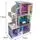 Wooden Dollhouse Set With Furniture And Elevator TX1153 თოჯინის ხის სამ სართულიანი სახლი ავეჯით, 2 image