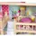 Kids Deluxe Wooden Dollhouse with Strong and Sturdy Design HX001 Pink თოჯინის ხის სახლი ავეჯით, 5 image