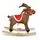 Cangaroo  Plush rocking deer Rudolf WJ-001  ფუმფულა სარწეველა ცხენი, 3 image