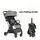 Cangaroo Baby Stroller Easy Fold Green პრემიუმ კლასის მსუბუქი სასეირნო ეტლი უნიკალური დაკეცვის მექანიზმით