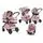 Cangaroo Baby stroller Milan pink საბავშვო ტრანსფორმერი ეტლის კომპლექტი