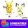 MEGA Pokemon Pikachu Evolution Trio Building Set GYH06 პოკემონის ასაწყობი კონსტრუქტორი, 4 image