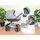 Cangaroo Baby Stroller 4 in 1 Florence Grey საბავშვო ეტლის კომპლექტი