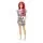 Barbie Fashionistas Doll With Red Hair And Striped Dress GRB56 ბარბის თოჯინა წითელი თმებით, 6 image