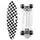 Penny Board Black and white squares With LED Wheels პენიბორდი