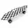Penny Board Black and white squares With LED Wheels პენიბორდი, 2 image