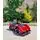 Sport Style Electric Car Painting Red - ელექტრო მანქანა ტყავის სავარძლით