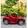Ferrari Electric Car Painting Red - ელექტრო მანქანა კაუჩუკის საბურავებით და ტყავის სავარძლით, 3 image
