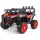 Polaris Off-Road Jeep Red  - ელექტრო მანქანა კაუჩუკის საბურავებით