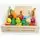 Wooden chopping board set with wooden knife - ხის სათამაშო დასაჭრელი ბოსტნეული, 3 image