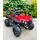 Mini Mitsubishi Jeep Red - ელექტრო მანქანა კაუჩუკის საბურავებით