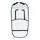 KikkaBoo Stroller liner Bear With Me Blue ეტლში ჩასაფენი მატრასი, 2 image