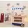 Supermarket With Set Of Products - ხის სათამაშო დახლი-მაღაზია