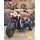 Vintage Moto Red - ელექტრო მოტოციკლი ტყავის სავარძლით