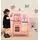 Toy Wooden Kitchen With Accessories Pink - ხის სათამაშო სამზარეულო, 6 image