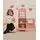 Wooden Toy Fridge Pink  - სათამაშო ხის მაცივარი აქსესუარებით, 4 image
