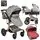 Cangaroo Sofie Dark Grey With Red Car Seat 3x1 ტრანსფორმერი ეტლის კომპლექტი