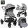 Cangaroo Gala 3in1 Premium Stars With Panther Car Seat  საბავშვო ტრანსფორმერი ეტლის კომპლექტი