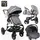 Cangaroo Gala 3in1 Premium Stars With Crystal Car Seat  საბავშვო ტრანსფორმერი ეტლის კომპლექტი