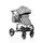 Cangaroo Gala 3in1 Dark Grey Leather With Crystal Car Seat საბავშვო ტრანსფორმერი ეტლის კომპლექტი, 2 image