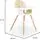 Moni Wooden High Chair Gelato 2 in 1 Beige საკვები სკამ-მაგიდა, 5 image