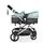 Cangaroo Ciara Turquoise With Black 3 In 1 Set With Multi Carseat საბავშვო ტრანსფორმერი ეტლის კომპლექტი, 15 image