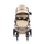 Cangaroo Ciara Beige With Black  3In1 With Multi Carseat საბავშვო ტრანსფორმერი ეტლის კომპლექტი, 12 image