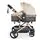 Cangaroo Ciara Beige With Black  3In1 With Multi Carseat საბავშვო ტრანსფორმერი ეტლის კომპლექტი, 4 image