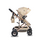 Cangaroo Ciara Beige With Black  3In1 With Multi Carseat საბავშვო ტრანსფორმერი ეტლის კომპლექტი, 7 image