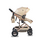 Cangaroo Ciara Beige With Black  3In1 With Multi Carseat საბავშვო ტრანსფორმერი ეტლის კომპლექტი, 8 image