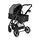 Moni 3in1 Rafaello Grey - საბავშვო ტრანსფორმერი ეტლის კომპლექტი, 13 image