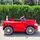 Mercedes Benz Painted Red  - ელექტრო მანქანა ტყავის სავარძლით, 3 image